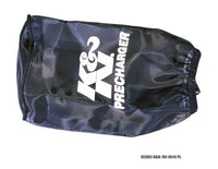 Thumbnail for K&N Round Straight - Black - 3.5in ID x 5in H - Precharger Air Filter Wrap Blue