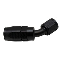 Thumbnail for DeatschWerks 6AN Female Swivel 45-Degree Hose End CPE - Anodized Matte Black