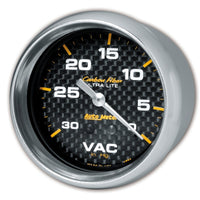 Thumbnail for AutoMeter Gauge Vacuum 2-5/8in. 30Inhg Mechanical Carbon Fiber