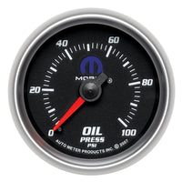 Thumbnail for Autometer Mopar 2-1/16in Mechanical 100PSI Oil Pressure Gauge