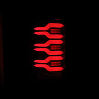 Thumbnail for AlphaRex 14-18 GMC Sierra 1500/2500HD/3500HD LUXX-Series LED Tail Lights Blk/Red w/Actv Lgt Seq. Sig