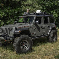 Thumbnail for Rugged Ridge Roof Rack with Basket 18-20 Jeep Wrangler JL 4Dr Hardtops