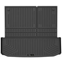Thumbnail for Husky Liners 2022 Nissan Pathfinder (Folds Up/Down w/3rd Row) WeatherBeater Cargo Liner - Blk