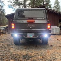 Thumbnail for Oracle Jeep Gladiator JT Rear Bumper LED Reverse Lights w/ Plug & Play Harness - 6000K SEE WARRANTY