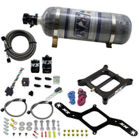 Thumbnail for Nitrous Express 4150 RNC Conventional Nitrous Plate Kit w/.375in Solenoid w/12lb Bottle