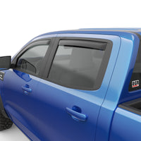 Thumbnail for EGR 19-22 Ford Ranger In-Channel Window Visors Front/Rear Set Matte Black Crew Cab