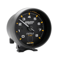 Thumbnail for Autometer AutoGage 3-3/4in Pedestal Tachometer 0-8000 RPM Black/Black w/ Shift Light
