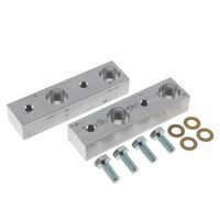 Thumbnail for Synergy 07-18 Jeep Wrangler JK/JKU Rear Sway Bar Drop Bracket Kit Billet Alum 1.0in Drop