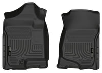Thumbnail for Husky Liners 07-14 Cadillac Escalade ESV/EXT Weatherbeater Black Front Floor Liners