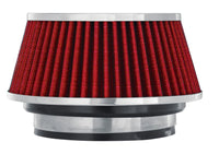 Thumbnail for Spectre Adjustable Conical Air Filter 2-1/2in. Tall (Fits 3in. / 3-1/2in. / 4in. Tubes) - Red