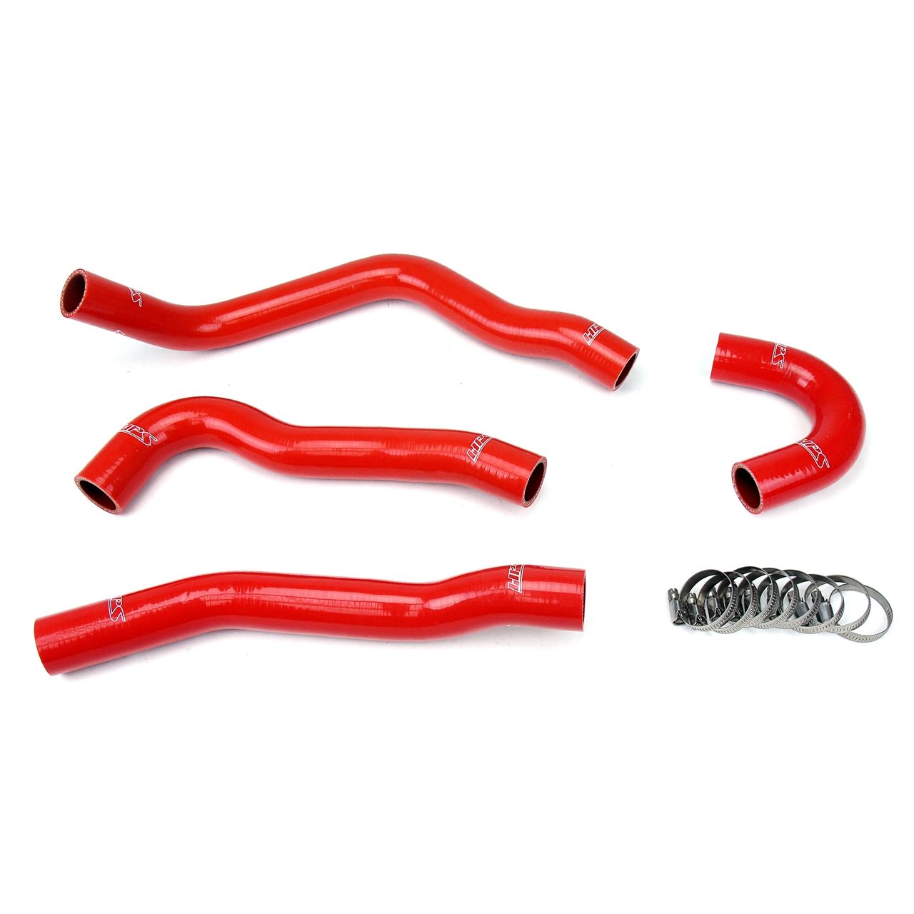 HPS Red Reinforced Silicone Radiator Hose Kit Coolant for Mitsubishi Lancer EVO 10