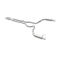 Thumbnail for MagnaFlow Cat Back, SS, 3in, Competition, Dual Split Polished 4.5in Tips 2015 Ford Mustang GT V8 5.0
