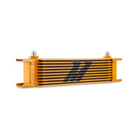 Thumbnail for Mishimoto Universal -6AN 10 Row Oil Cooler - Gold