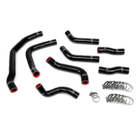 Thumbnail for HPS Black Reinforced Silicone Coolant Hose Complete kit (8pc) for front radiator + rear engine for Toyota 90-99 MR2 3SGTE Turbo
