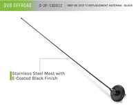 Thumbnail for DV8 Offroad 1997-06 Jeep TJ Replacement Antenna Black