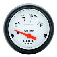 Thumbnail for Autometer Phantom 2-1/16in Electrical Fuel Level Gauge 16-158 Ohms