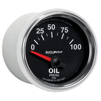 Thumbnail for Autometer GS 0-100 PSI Short Sweep Electronic Oil Pressure Gauge
