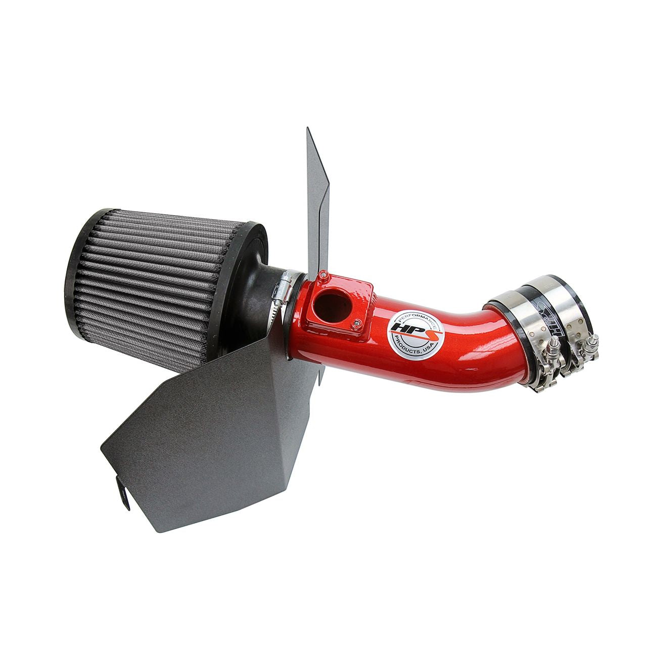 HPS Shortram Air Intake 2006-2007 Subaru WRX 2.5L Turbo, Includes Heat Shield, Red