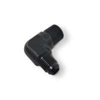 Thumbnail for Russell Performance -6 AN to 3/8in NPT 90 Degree Flare to Pipe Adapter (Black)