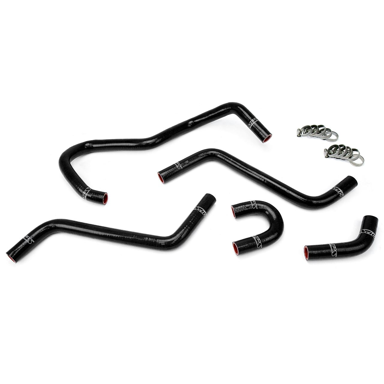 HPS Black Reinforced Silicone Radiator Hose Kit for Yamaha 04-07 YXR450 YXR660 Rhino