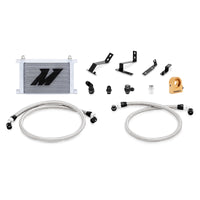 Thumbnail for Mishimoto 2016+ Chevy Camaro Oil Cooler Kit w/ Thermostat - Silver