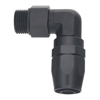 Thumbnail for DeatschWerks 10AN ORB Female Swivel 90-Degree Hose End CPE - Anodized Matte Black