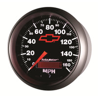 Thumbnail for Autometer Speedometer 3-3/8in, 0-160 MPH, Elec. Programmable - Bowtie Black