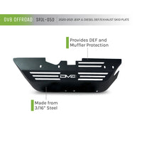 Thumbnail for DV8 Offroad 20-22 Jeep Wrangler JL (3.0L Diesel) Rear Diff Skid Plate for Dana 44