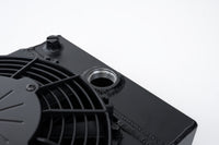 Thumbnail for CSF Universal Drag Race / Tuck Radiator w/9in Spal Fan - 10.5in H x 10in L x 3.6in W - Black