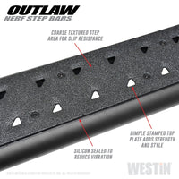 Thumbnail for Westin 05-19 Toyota Tacoma Double Cab Outlaw Nerf Step Bars