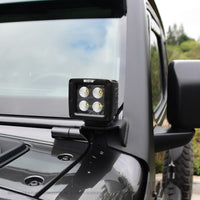 Thumbnail for Westin 18-19 Jeep Wrangler Pillar LED Light Mount - Black