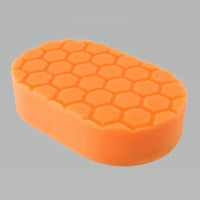 Thumbnail for Chemical Guys Hex-Logic Medium Cutting Hand Applicator Pad - Orange - 3in x 6in x 1in