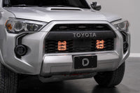Thumbnail for Diode Dynamics 14-23 Toyota 4Runner SS5 Stealth Grille LED 2-Pod Kit - Pro White Combo