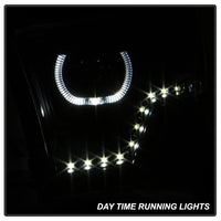 Thumbnail for xTune Dodge Ram 2009-2014 Halo LED Projector Headlights - Black Smoke PRO-JH-DR09-CFB-BSM