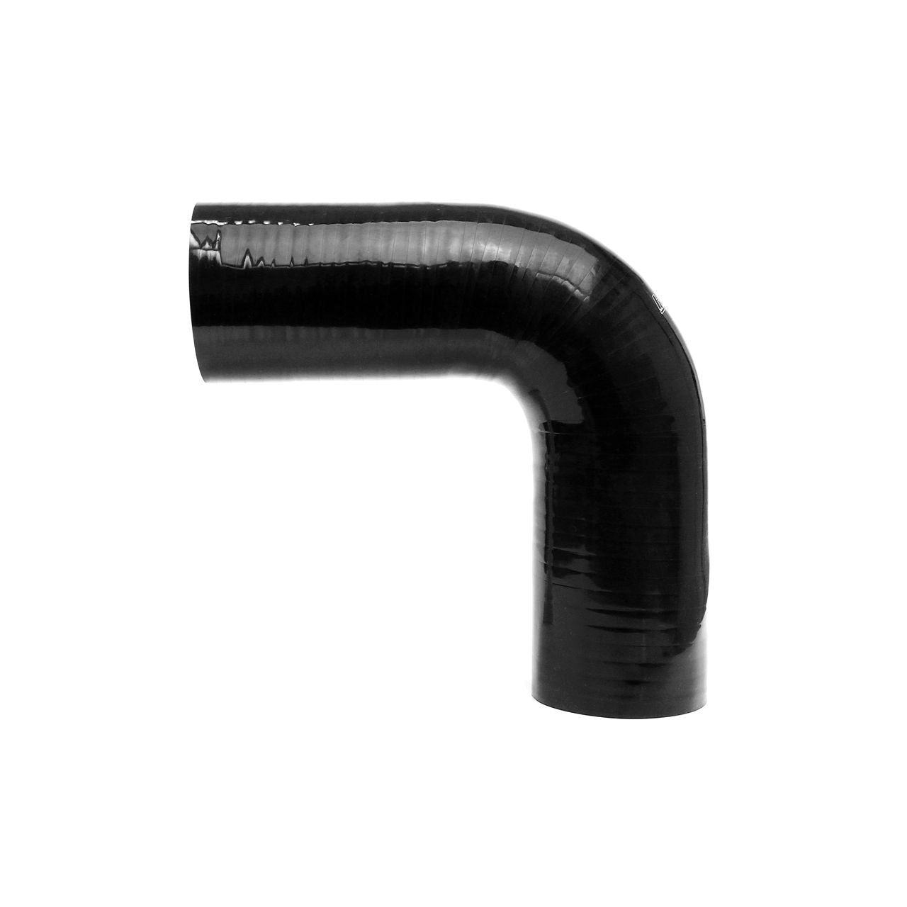 HPS 1" ID High Temp 4-ply Reinforced Silicone 90 Degree Elbow Coupler Hose Black (25mm ID)