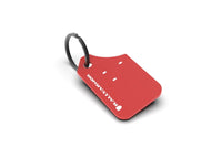 Thumbnail for Rally Armor Mini UR Mud Flap Keychain - Red w/ White Logo