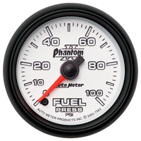 Thumbnail for Autometer Phantom II 52.4mm Full Sweep Electronic 0-100psi Fuel Pressure Gauge