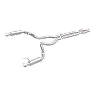 Thumbnail for MagnaFlow Cat Back, SS, 3in, Competition, Dual Split Polished 4.5in Tips 2015 Ford Mustang GT V8 5.0