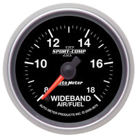 Thumbnail for Autometer Sport-Comp II 52mm 8:1-18:1 AFR Wideband Air/Fuel Ratio Analog Gauge