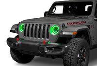 Thumbnail for Oracle Jeep Wrangler JL/Gladiator JT 7in. High Powered LED Headlights (Pair) - Dynamic SEE WARRANTY