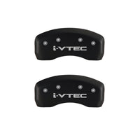 Thumbnail for MGP 4 Caliper Covers Engraved Front & Rear i-Vtec Red finish silver ch