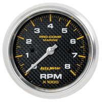 Thumbnail for Autometer Marine Carbon Fiber 3-3/8in 8k RPM Tachometer