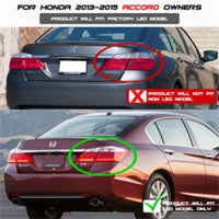 Thumbnail for Spyder Honda Accord 2013-2015 4DR LED Tail Lights - Black ALT-YD-HA13LED-LED-BK