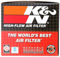 Thumbnail for K&N Uni Chrome Oval Tapered Filter 2.125in FlgID x 4inB OL x 3inB OW x 3inT OL x 2inT OW x 2.75in H