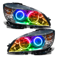 Thumbnail for Oracle 08-11 Mercedes Benz C-Class Pre-Assembled Headlights Chrome Housing w/o Cntrl SEE WARRANTY