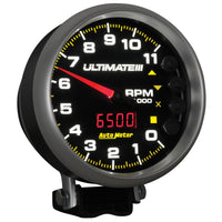 Thumbnail for AutoMeter Gauge Tach 5in. 11K RPM Pedestal Datalogging Ultimate IIi Playback Black