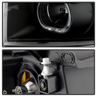 Thumbnail for Xtune Chevy Silverado 1500/2500/3500 07-13 LED Halo Projector Headlights Black PRO-JH-CSIL07-CFB-BK