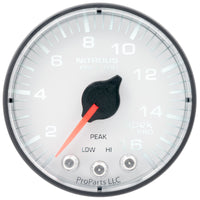 Thumbnail for Autometer Spek-Pro 2 1/16in 1600PSI Stepper Motor w/ Peak & Warn White/Black Nitrous Pressure Gauge