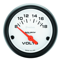 Thumbnail for Autometer Phantom 52mm 8-18V Electronic Voltmeter Gauge