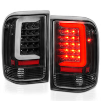 Thumbnail for ANZO 1993-1997 Ford  Ranger LED Tail Lights w/ Light Bar Black Housing Clear Lens